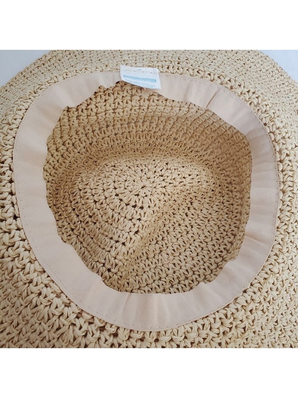 STRAND HEADWEAR WOMEN SUN HAT FLOPPY RAFFIA STRAW PUCA SHELLS BUTTONS COACHELLA - Picture 6 of 8